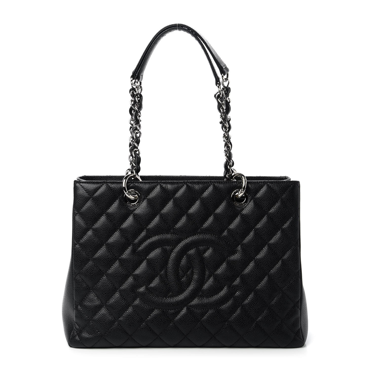 Chanel Caviar Quilted Grand Shopping Tote GST Black 1 of 14