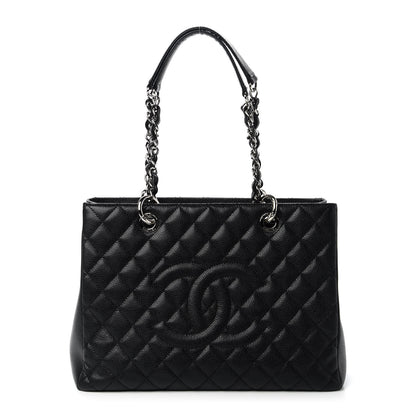 Chanel Caviar Quilted Grand Shopping Tote GST Black 1 of 14