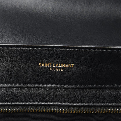 Saint Laurent Calfskin Quilted Y Joan Satchel Black 6 of 13
