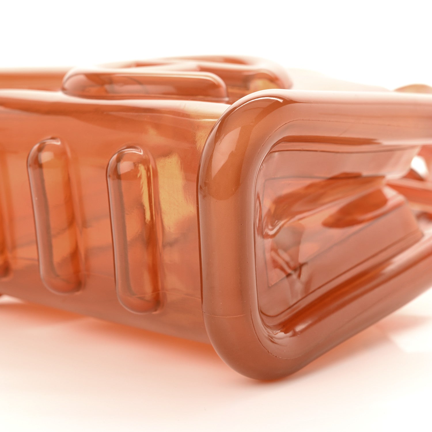 Telfar x MELISSA Jelly Small Shopping Bag Clear Brown 9 of 9