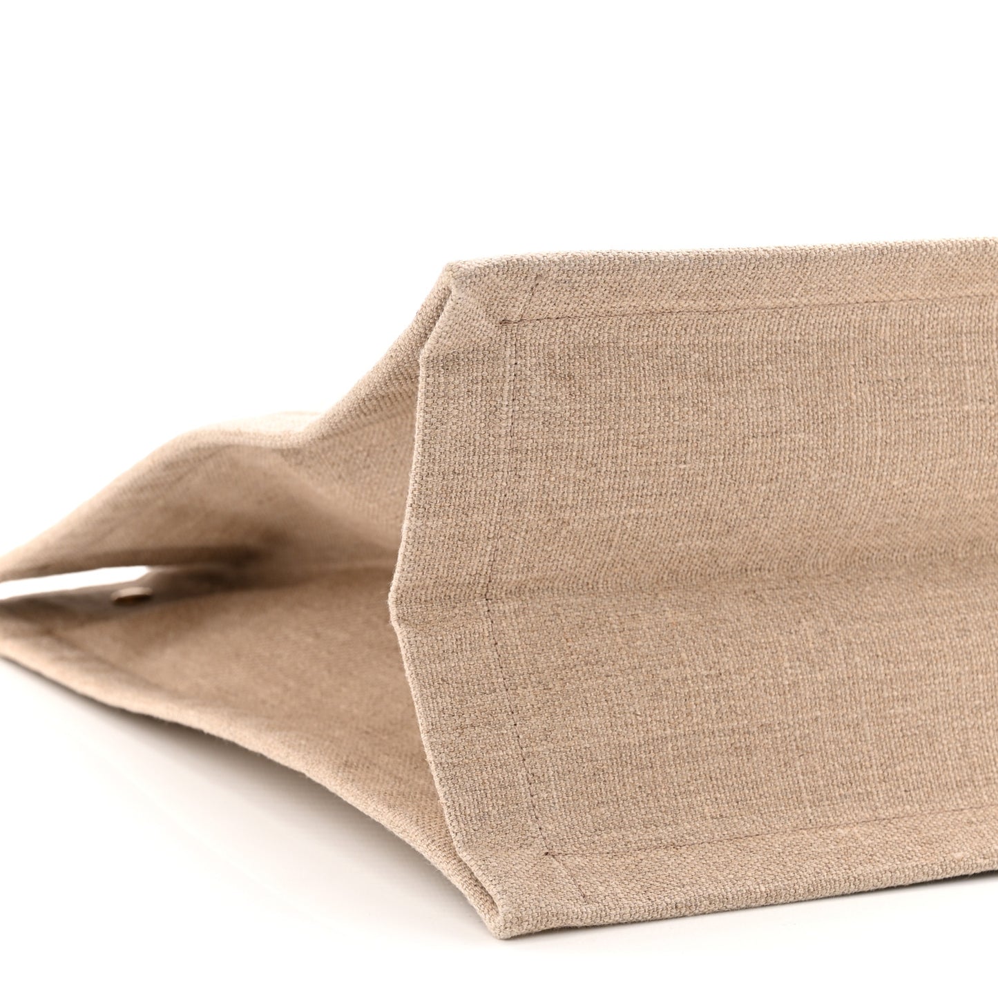 Linen Calfskin Rive Gauche Tote Beige Sea Salt
