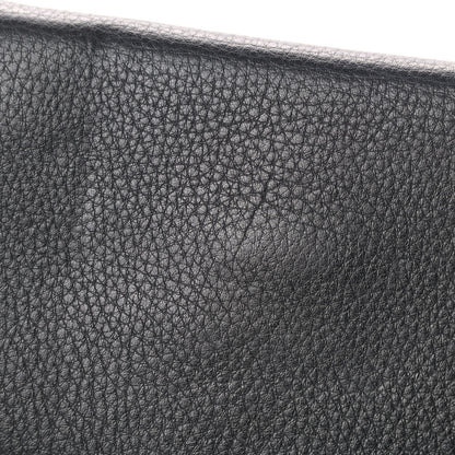 Versace Grained Calfskin Medusa Evening Clutch Bag Black 6 of 6