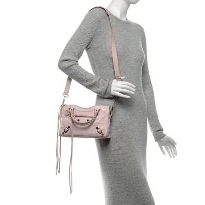 Balenciaga Agneau Classic Hardware Mini City Rose Poudre Rose Petunia 2 of 7