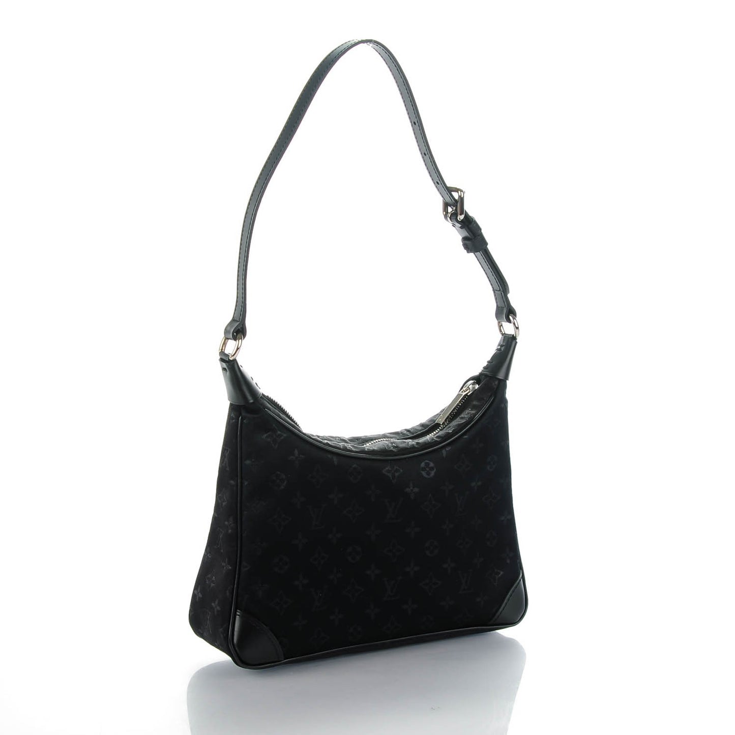 Satin Monogram Mini Boulogne Black