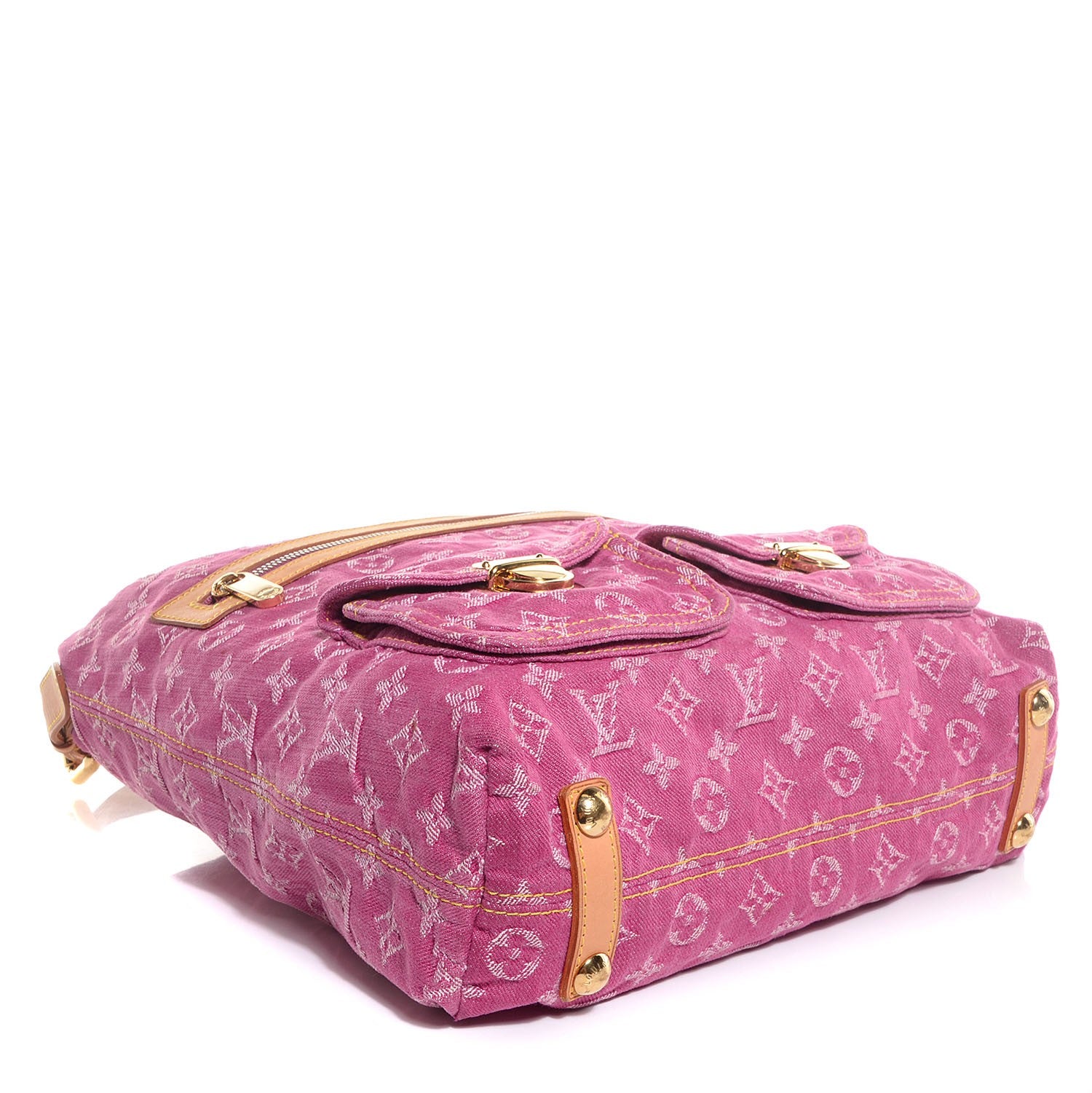 Louis Vuitton Denim Baggy GM Fuchsia 4 of 7