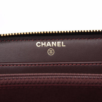Chanel Caviar Quilted Large Gusset Zip Around Wallet Black 6 of 9
