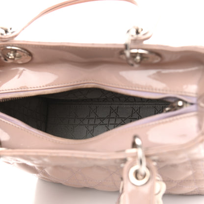 Christian Dior Patent Cannage Medium Lady Dior Rose Clair 4 of 16