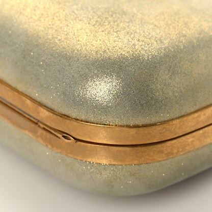 Alexander McQueen Metallic Lambskin Skull Knuckle Box Clutch Gold 10 of 10