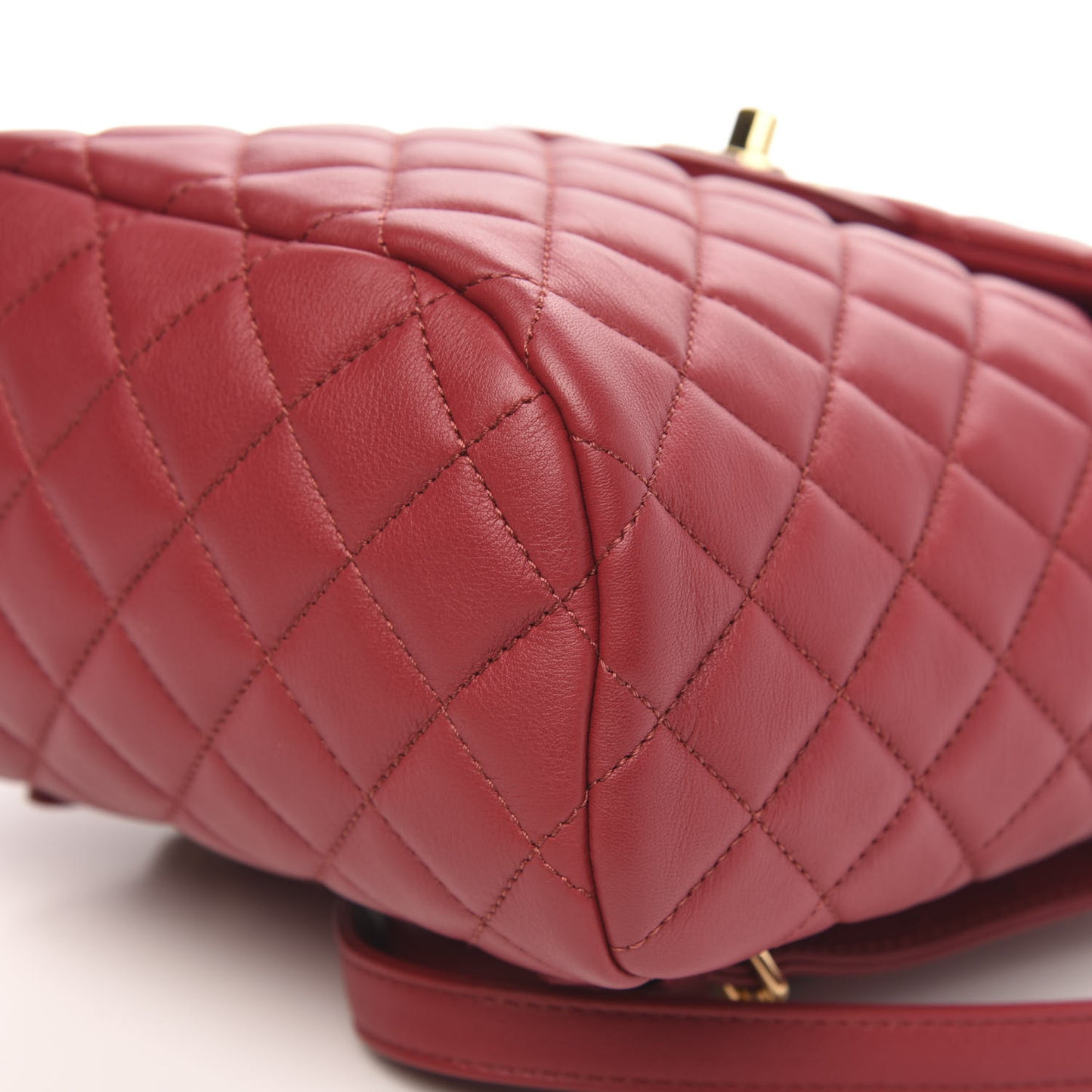 Lambskin Quilted Mini Urban Spirit Backpack Red