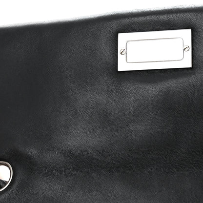 Chanel Glazed Crackled Calfskin Mademoiselle Flap Black 13 of 13