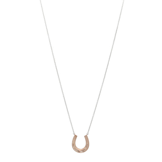 Sterling Silver Rubedo 1837 Horseshoe Pendant Necklace