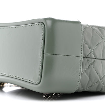 Chanel Aged Calfskin Quilted Small Gabrielle Backpack Green 10 of 12