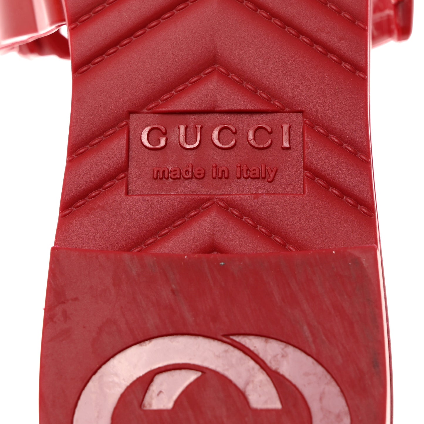 Rubber Womens Slide Sandals 36 Hibiscus Red