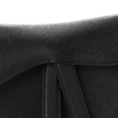 Christian Dior Grained Calfskin Mini Saddle Bag Black 8 of 11