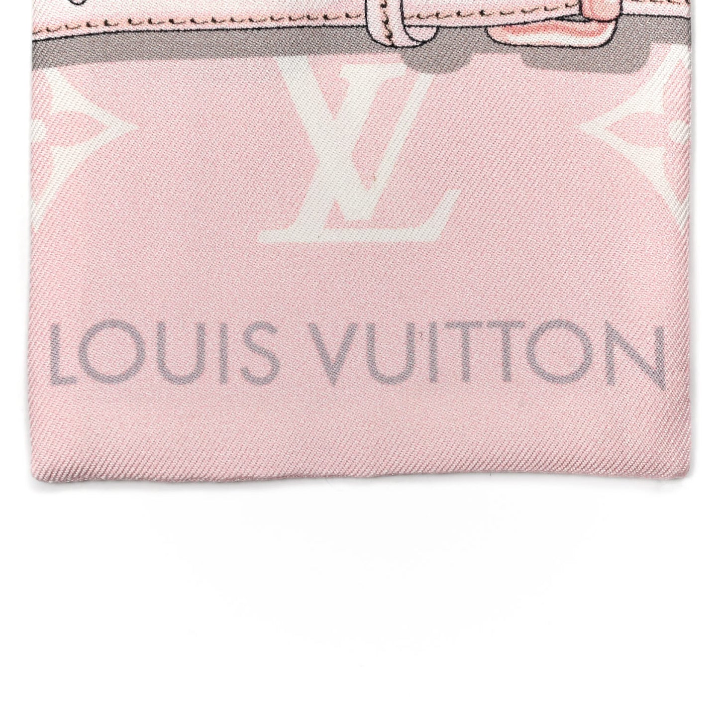 Silk Monogram Confidential Bandeau Light Pink