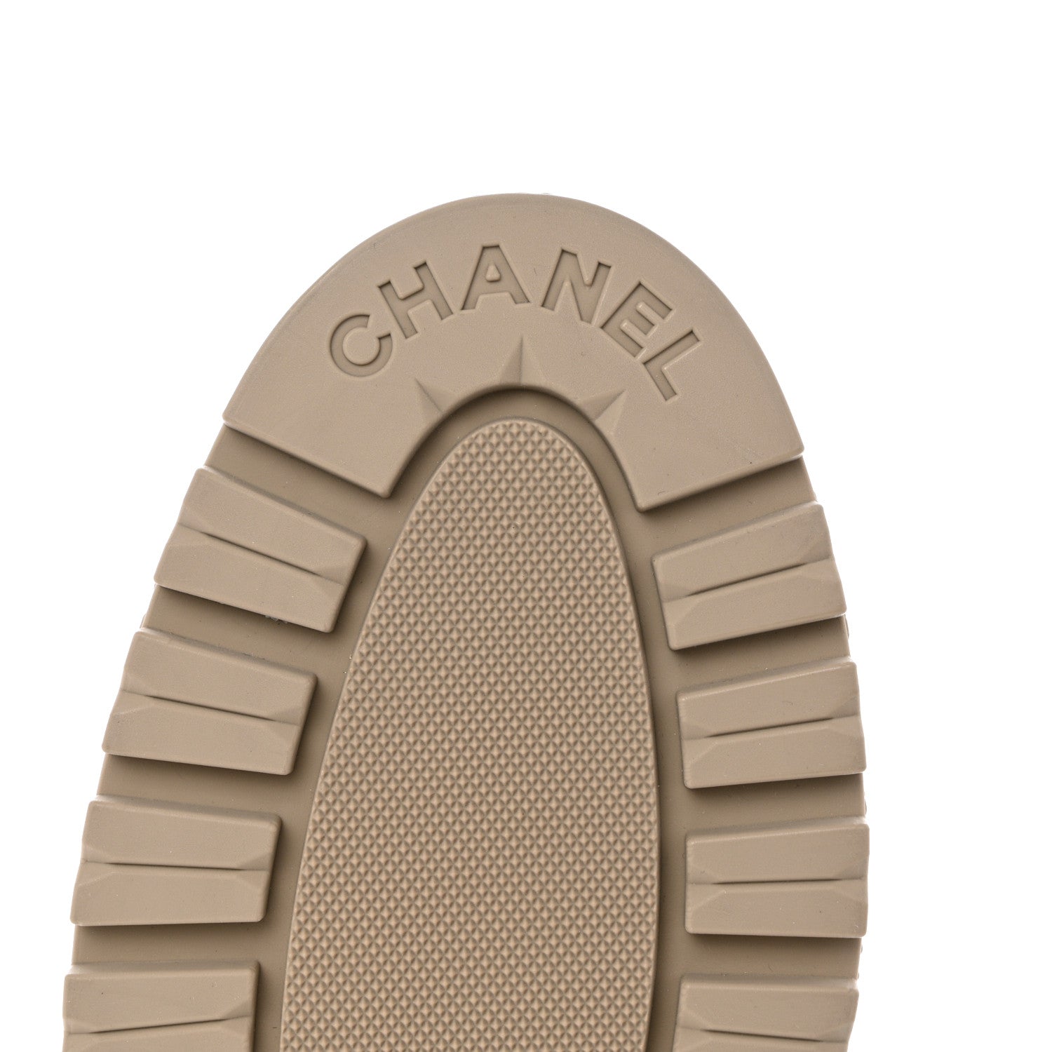 Chanel Calfskin CC Turnlock Lace Up Boots 40 Beige 9 of 12