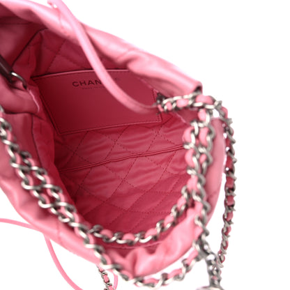 Chanel Shiny Calfskin Quilted Mini Chanel 22 Pink 5 of 10