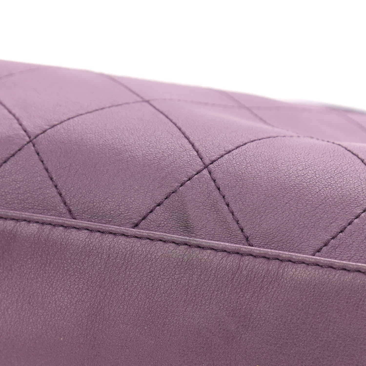 Chanel Lambskin Stitched Medium Ultimate Soft Tote Light Purple 10 of 10