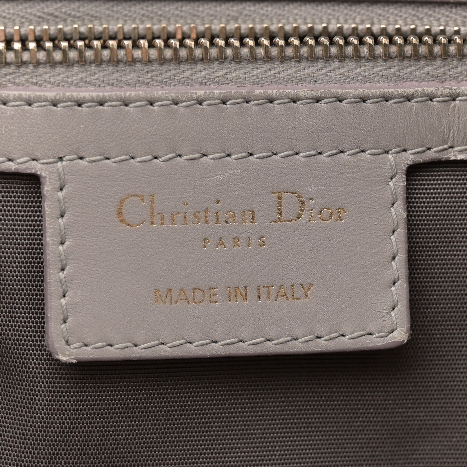 Christian Dior Coated Canvas Cannage Small Panarea Tote Grey 6 of 16