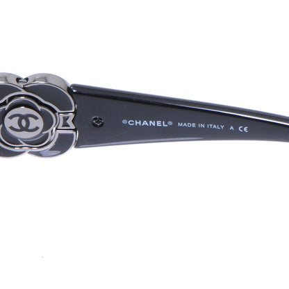 Chanel Swarovski Crystal Camellia CC Sunglasses 4164-B Black 4 of 4