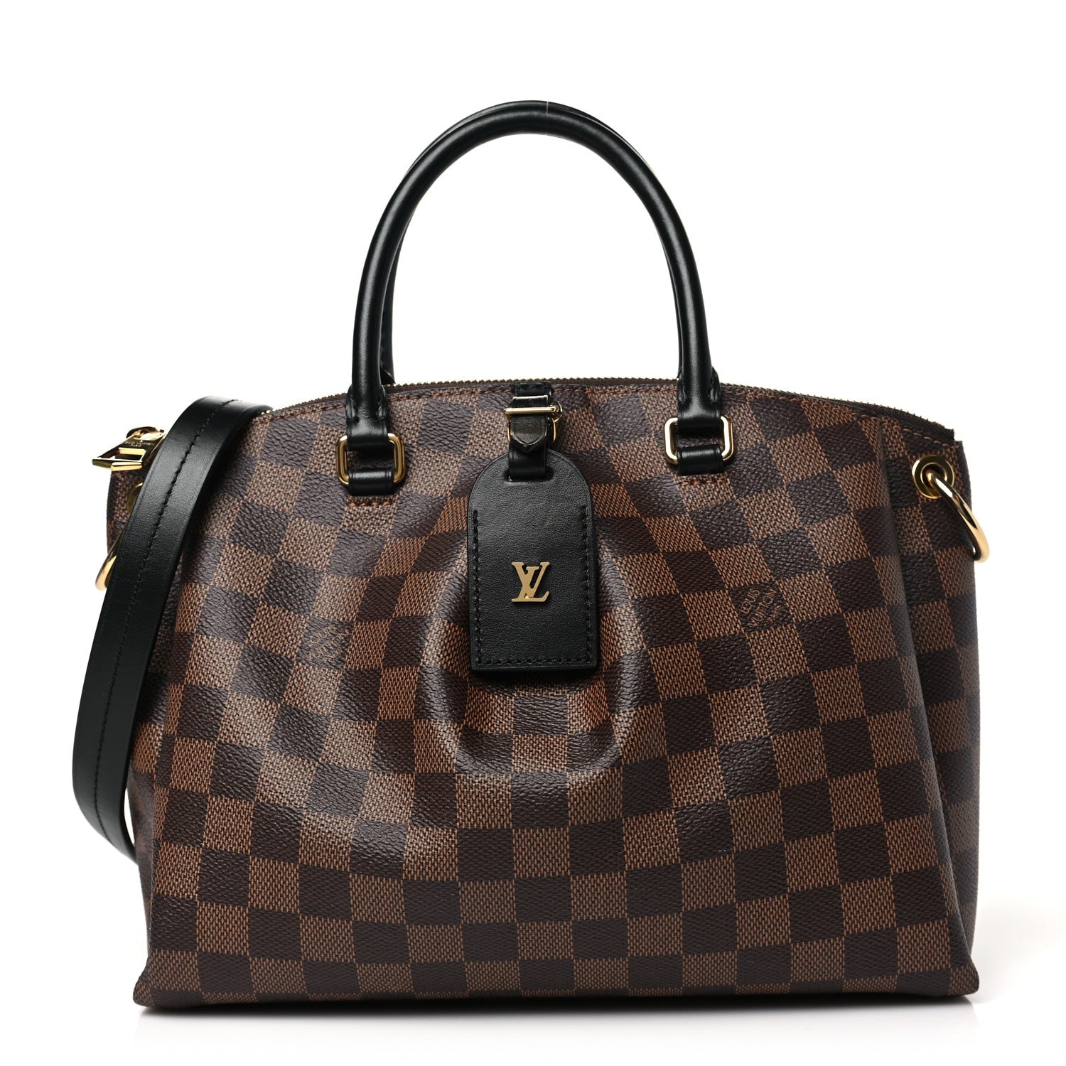 Louis Vuitton Damier Ebene Odeon Tote PM Black 1 of 9