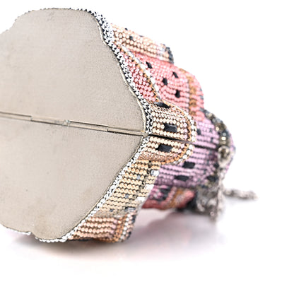 Judith Leiber Swarovski Crystal Castle Minaudiere Clutch Multicolor 9 of 9