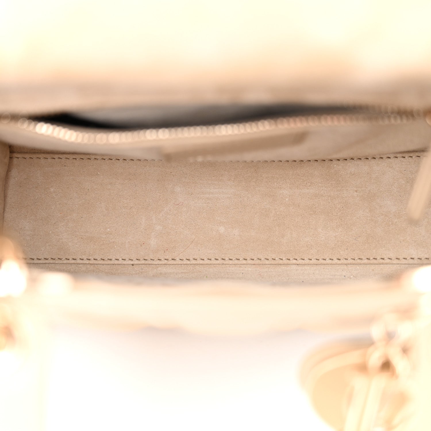 Christian Dior Lambskin Cannage Small My ABCDior Lady Dior Desert