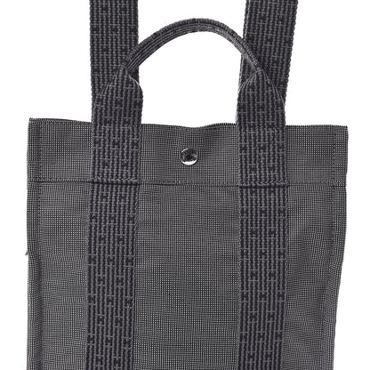 Hermes Canvas Herline Backpack Grey 7 of 9