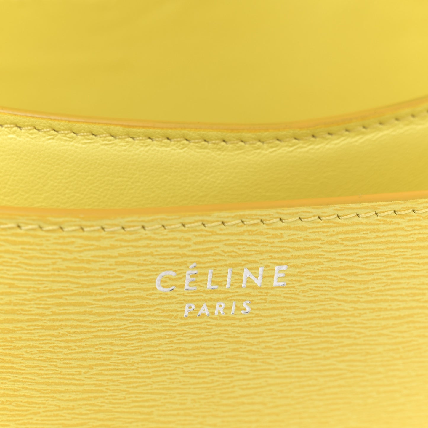 Liege Calfskin Medium Classic Box Flap Bag Fluo Yellow