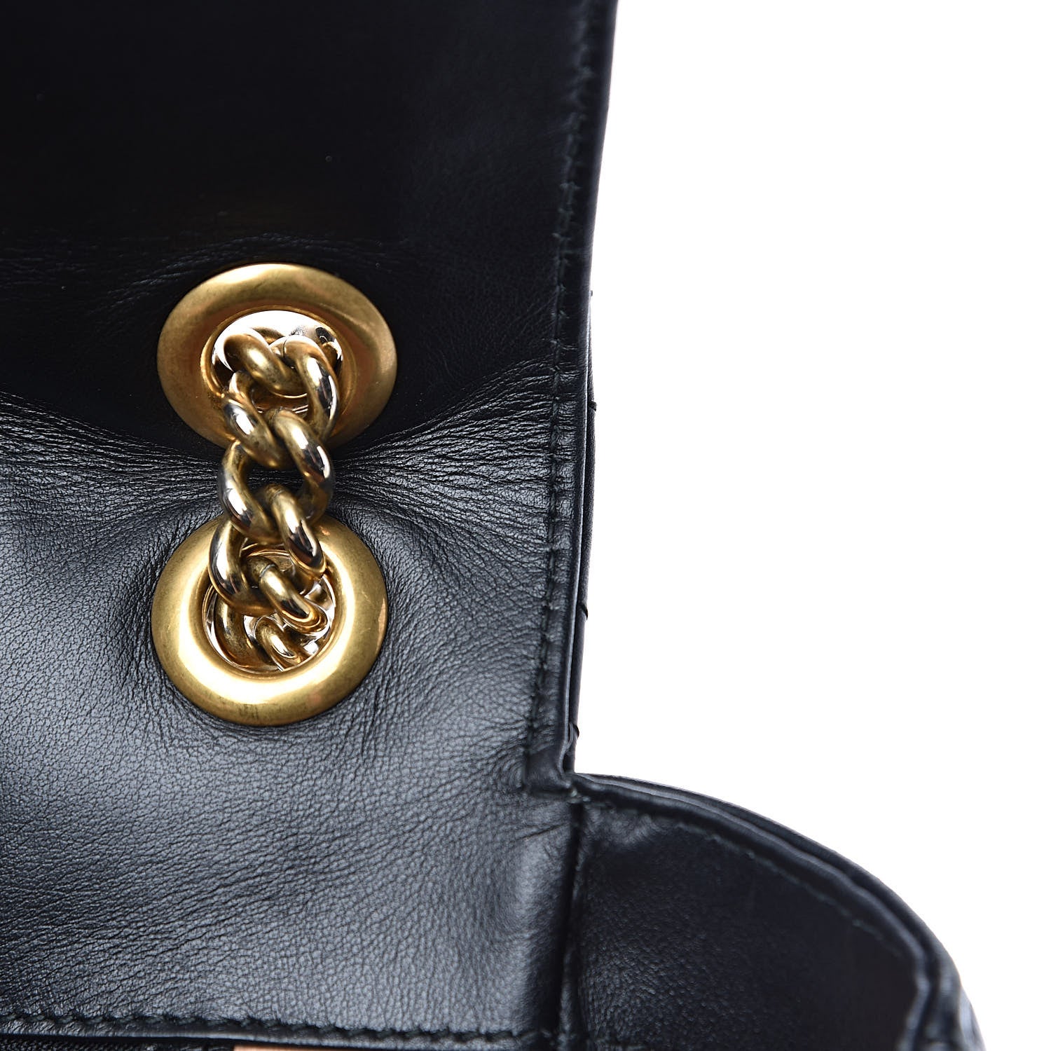 Gucci Calfskin Matelasse Large GG Marmont Shoulder Bag Black 17 of 17