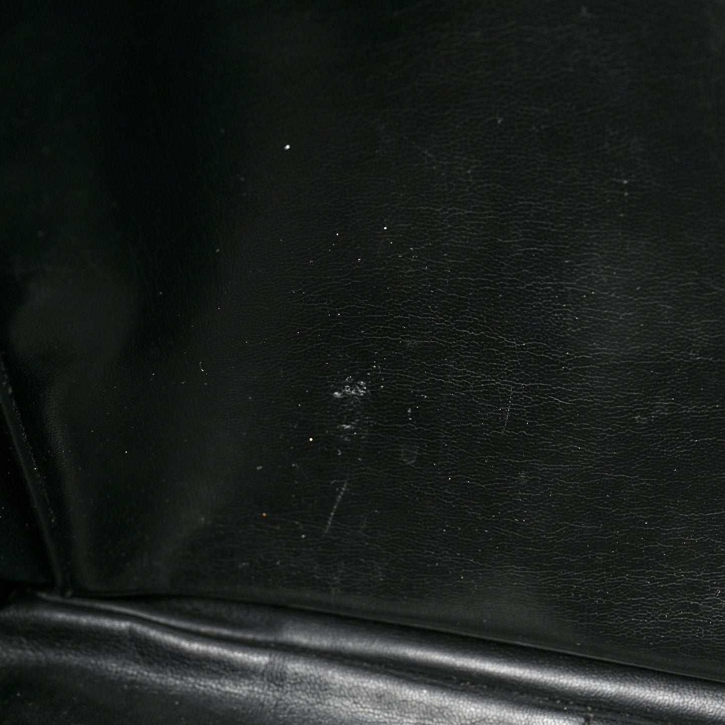 Patent Quilted Tote Black