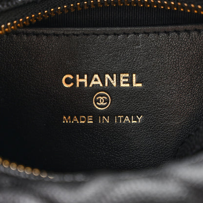 Chanel Caviar Quilted Polly Pocket Pouch Hobo Black 7 of 11