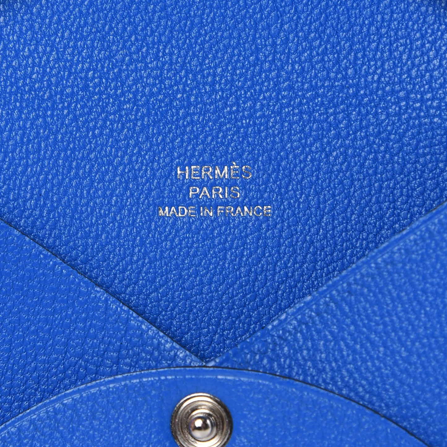 Chevre Mysore Calvi Card Case Bleu Hydra