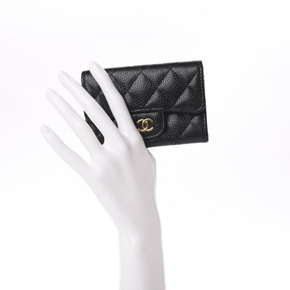 Chanel Caviar Quilted Flap Card Holder Black 2 of 11
