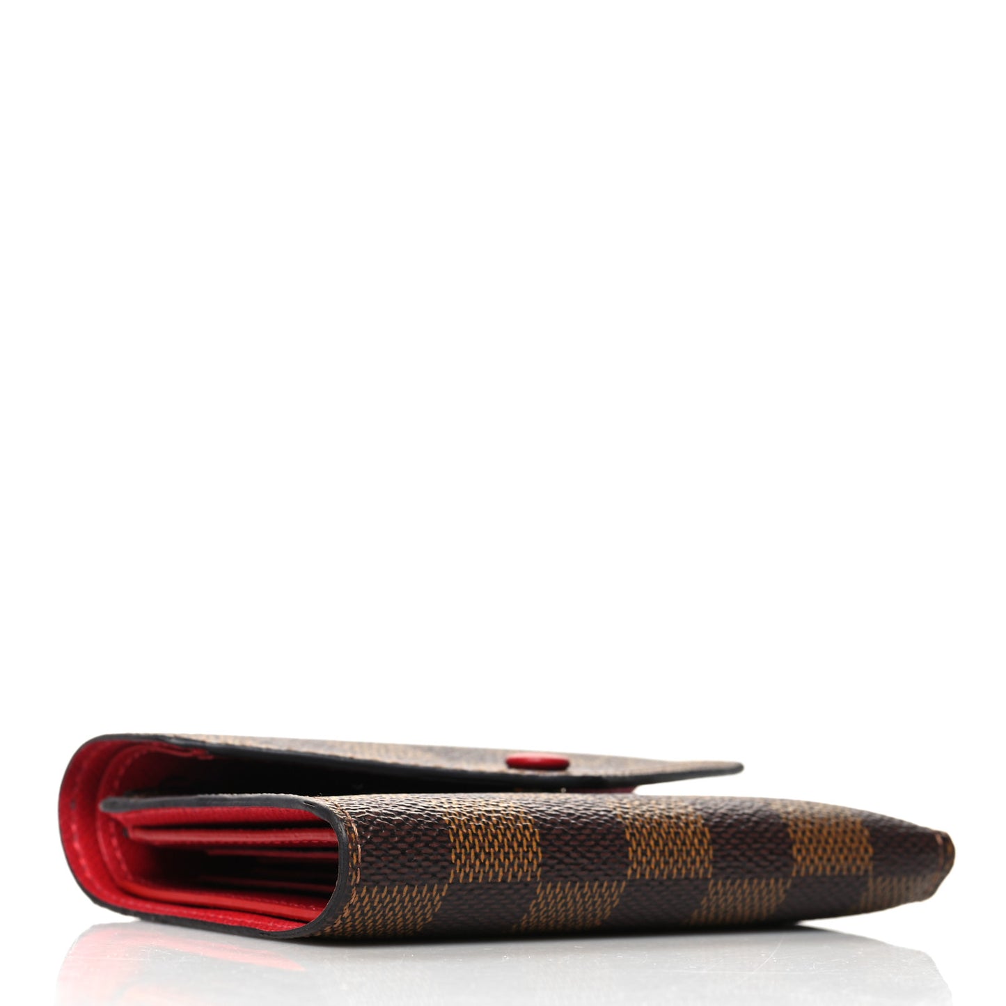 Damier Ebene Victorine Wallet Red