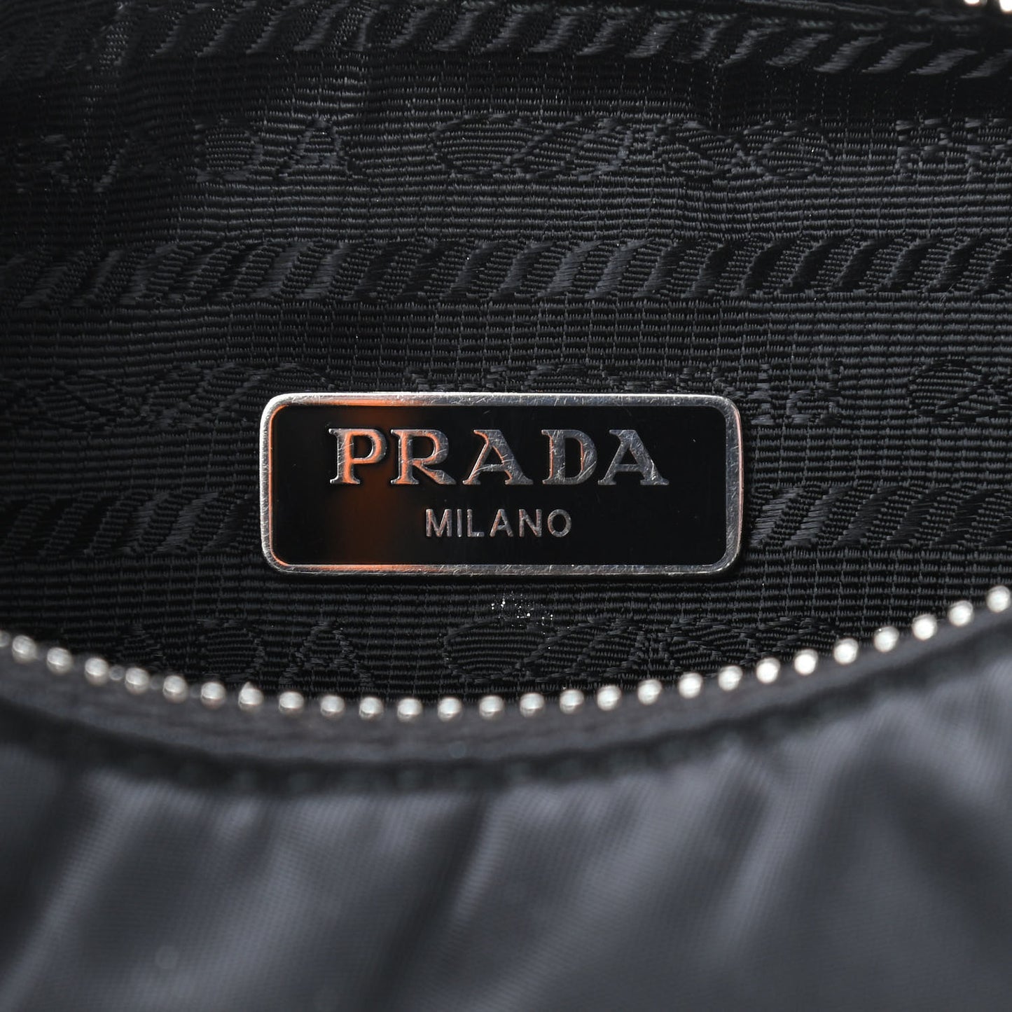 Tessuto Nylon Saffiano Mini Re-Edition 2005 Bag Black