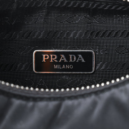 Prada Tessuto Nylon Saffiano Mini Re-Edition 2005 Bag Black 7 of 9