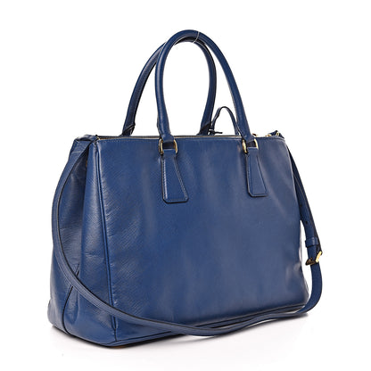 Prada Saffiano Lux Medium Tote Bluette 3 of 18