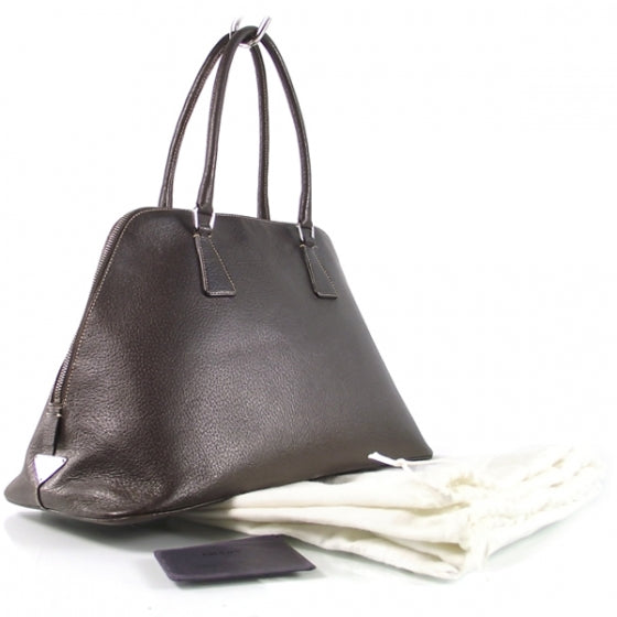 Prada Saffiano Doctor Bag Brown 3 of 12
