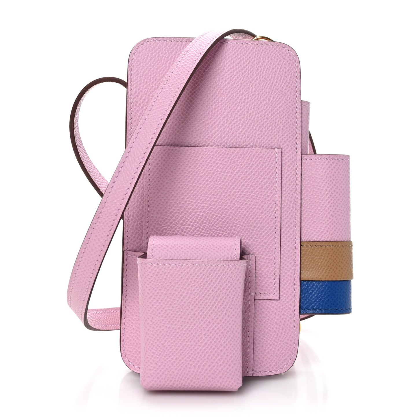 Epsom Hermesway Phone Case Mauve Sylvestre Chai Bleu Royale