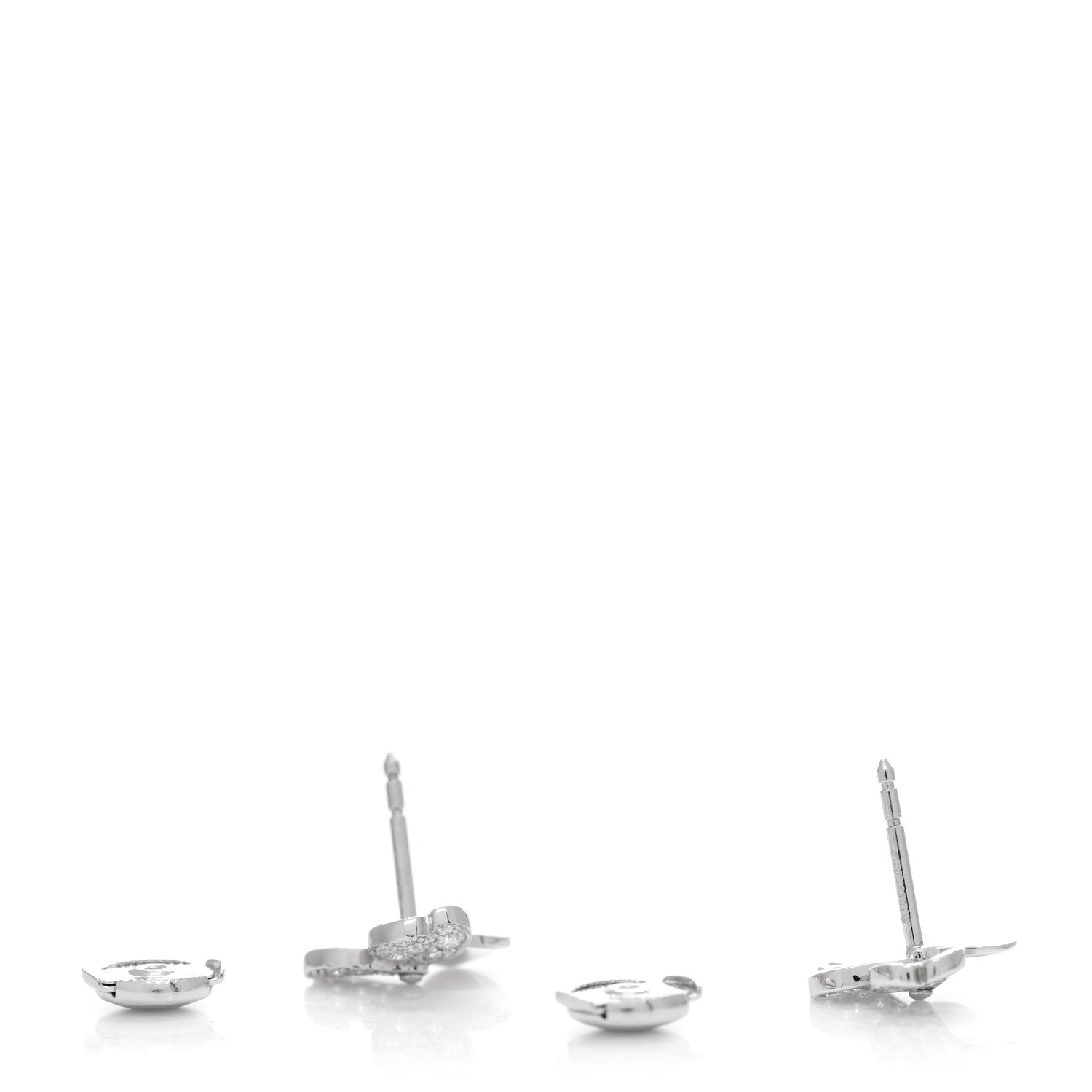Tiffany Platinum Diamond Paper Flowers Earrings 3 of 5