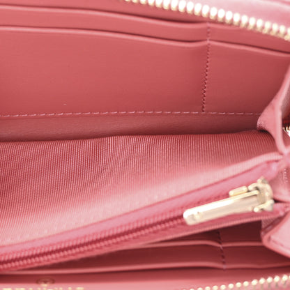 Chanel Caviar Quilted Medium Zip Around Wallet Dark Pink 5 of 8