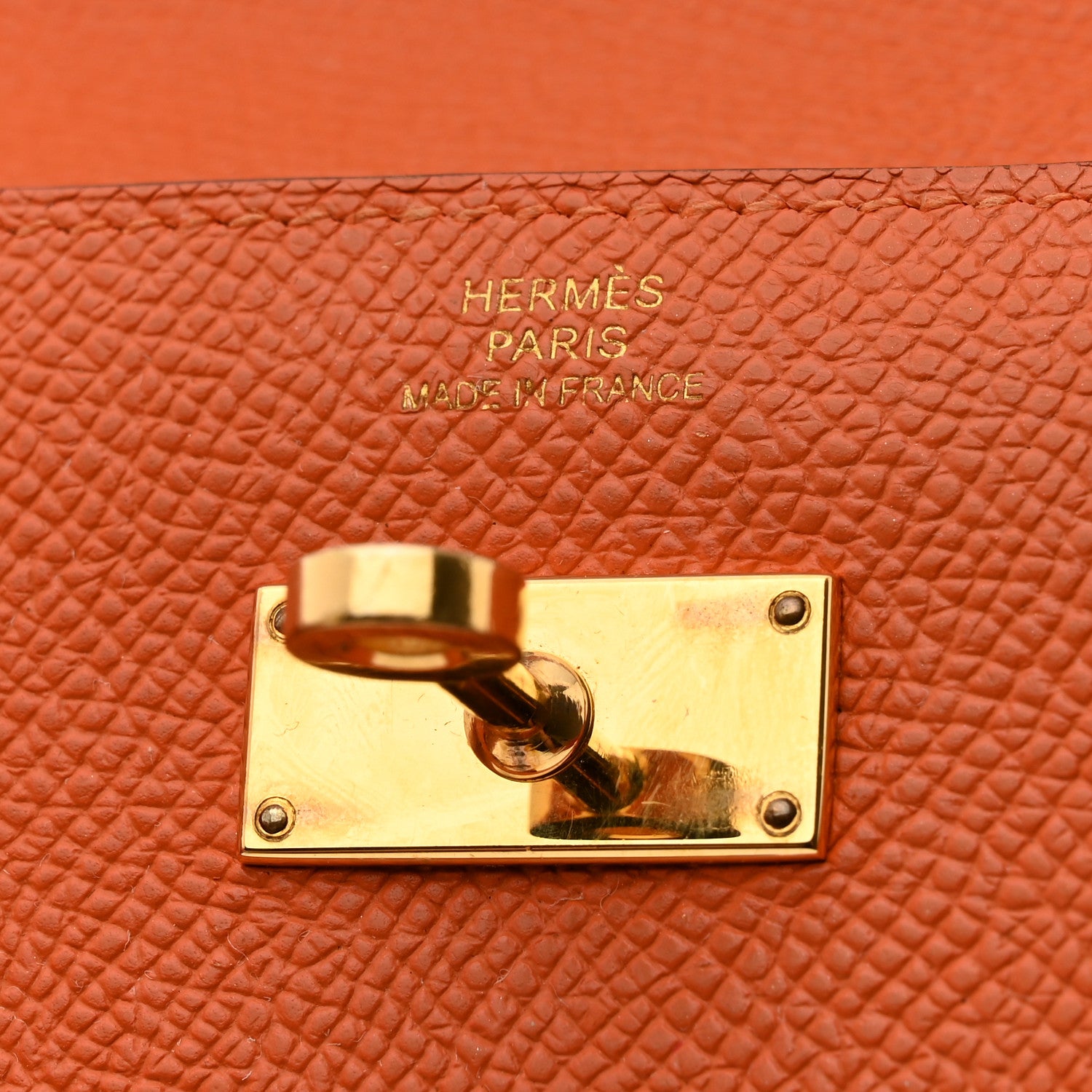 Hermes Epsom Kelly Longue Wallet Orange 6 of 9