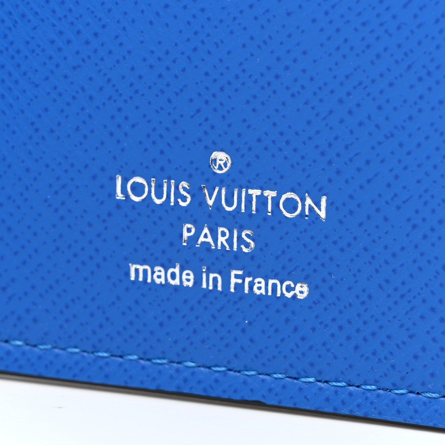 Louis Vuitton Taiga Portofeuil Brazza Wallet Black Blue 6 of 7