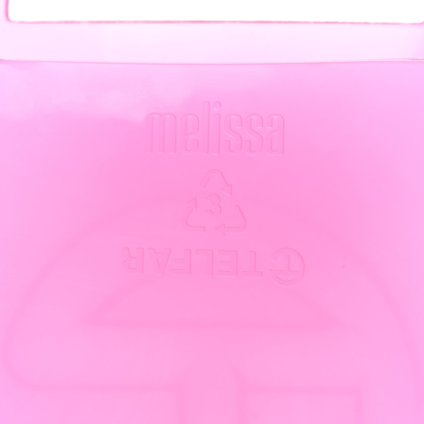 x MELISSA Jelly Medium Shopping Bag Clear Pink
