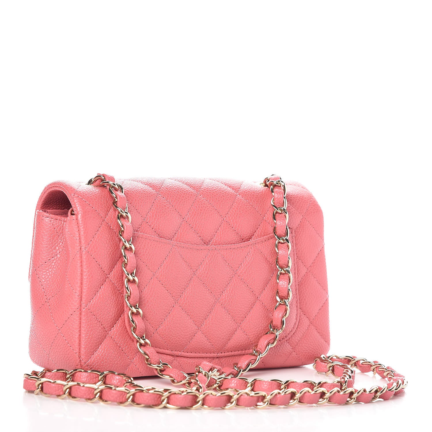Chanel Iridescent Caviar Quilted Mini Rectangular Flap Pink 3 of 10