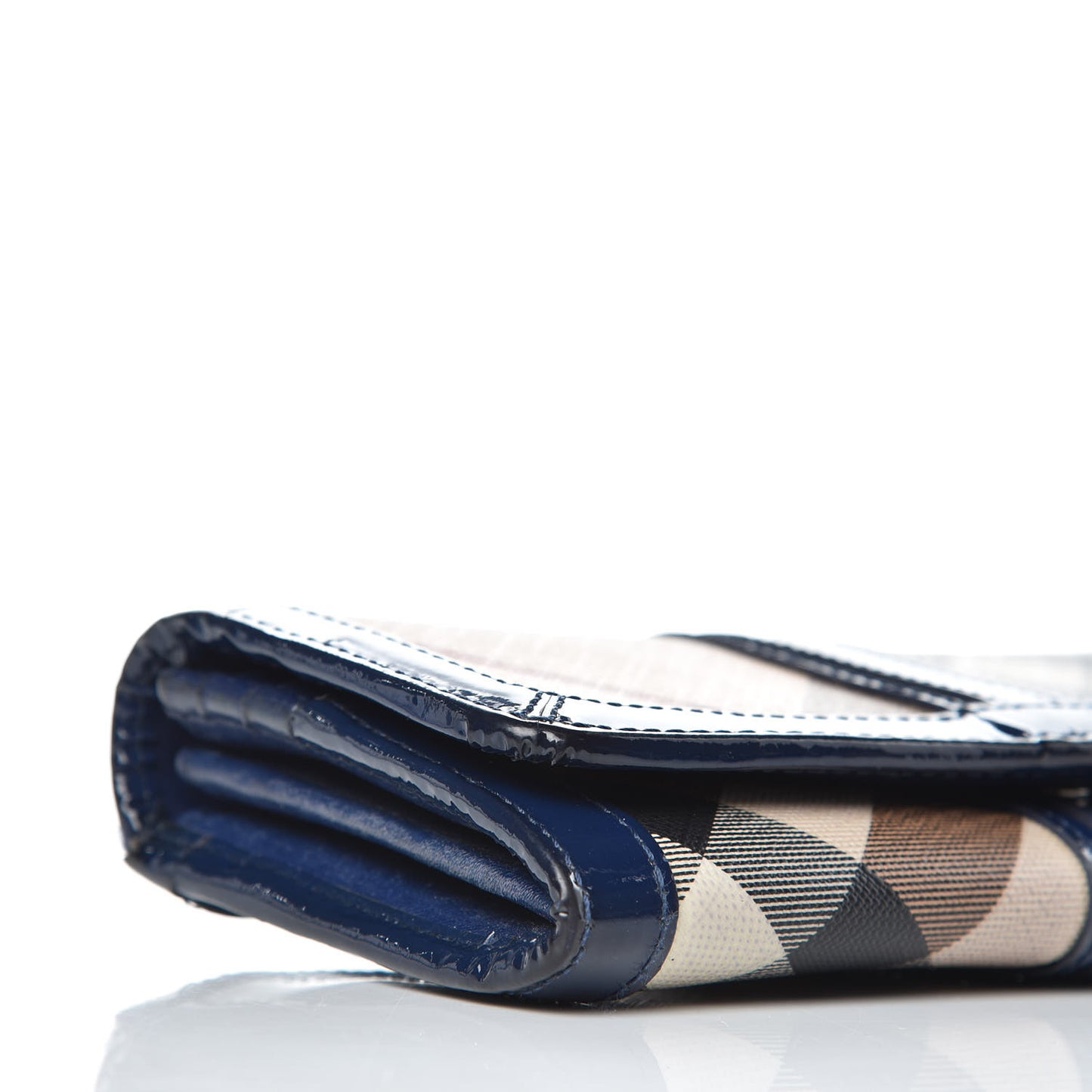 Supernova Check Penrose Continental Wallet Blue