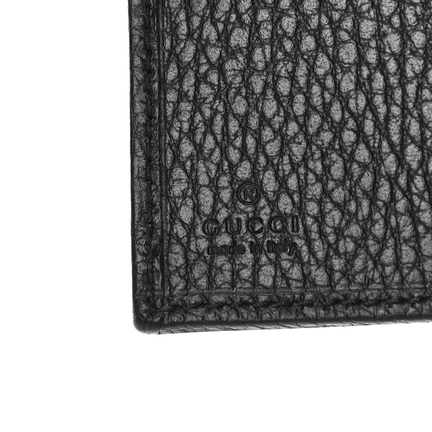 Dollar Calfskin GG Marmont Zipped Wallet Black