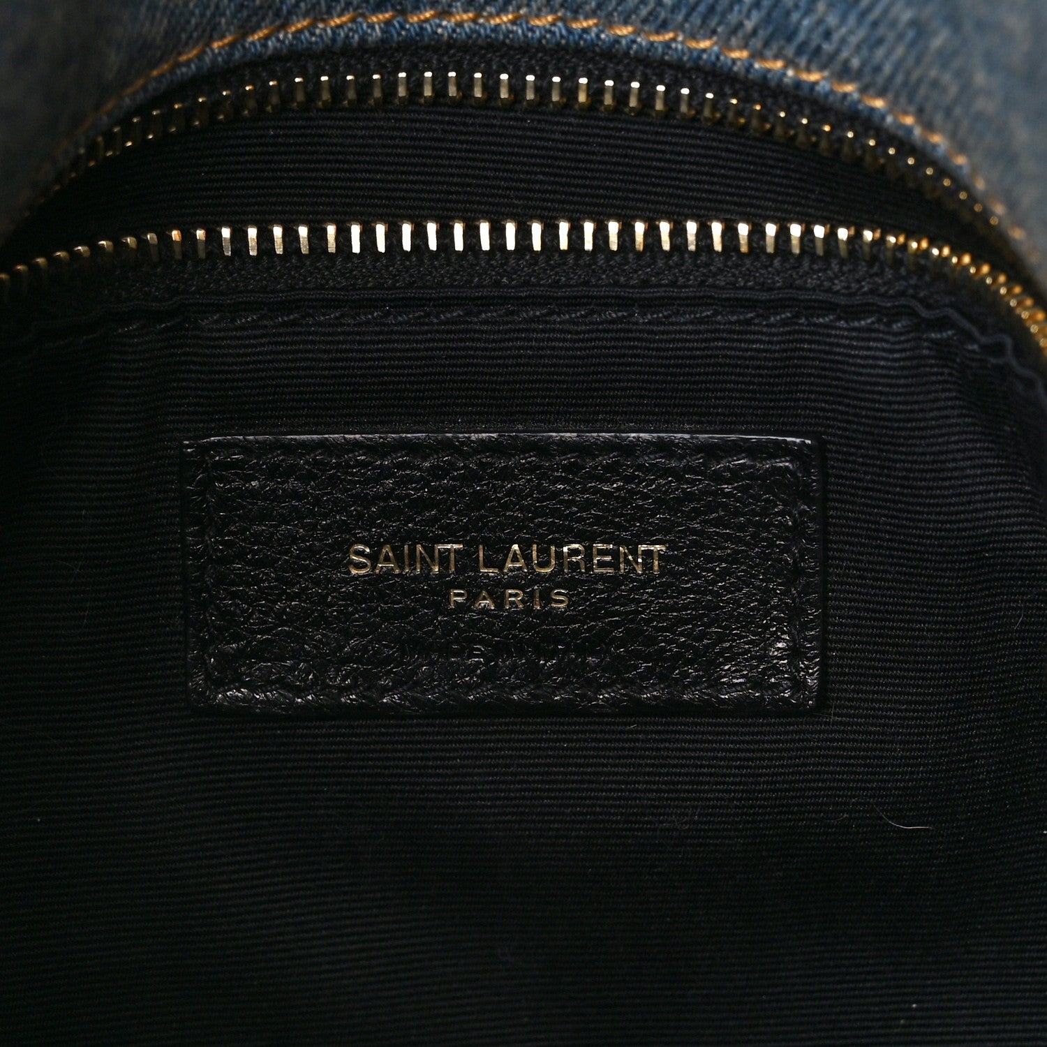 Saint Laurent Denim Quilted Small Loulou Puffer Monogram Chain Satchel Blue Cinnamon 6 of 10