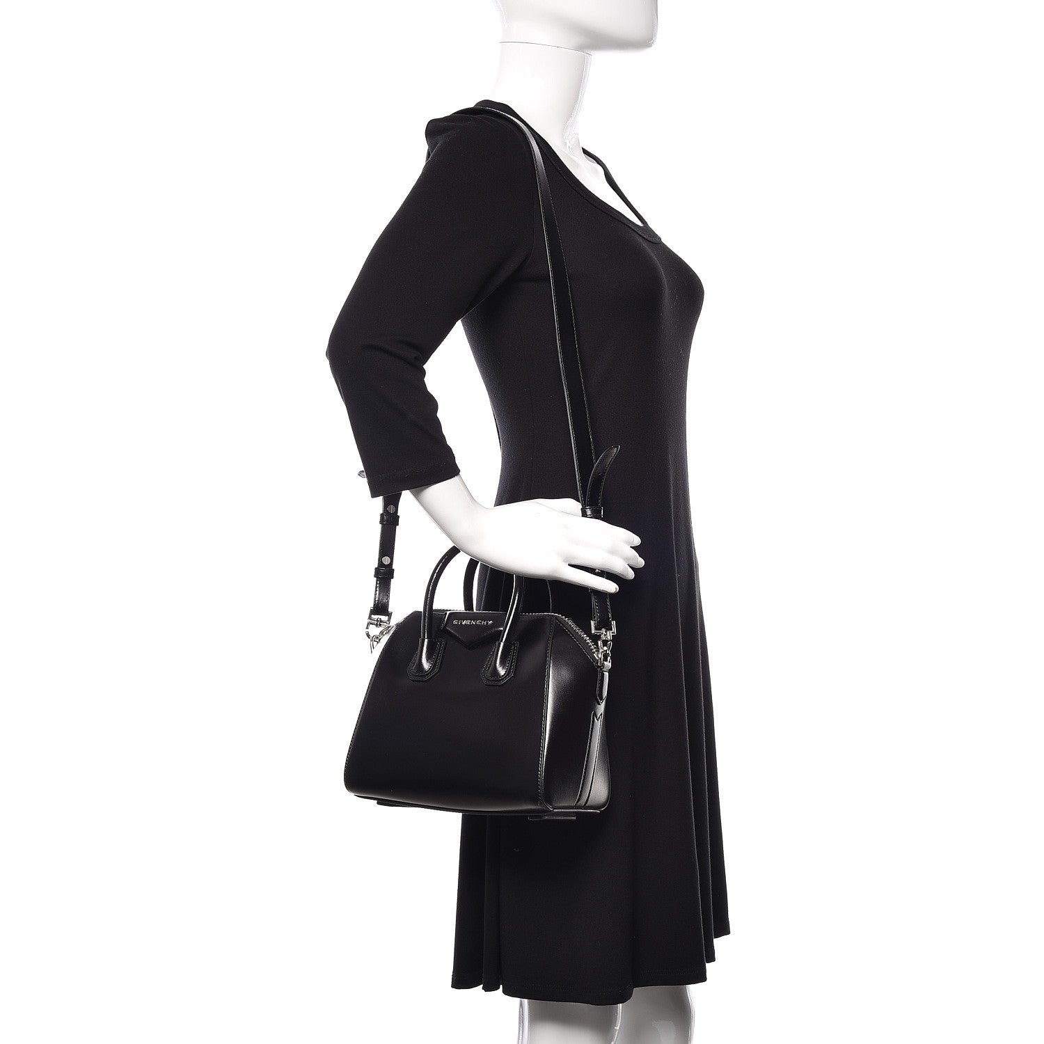 Givenchy Shiny Lord Calfskin Mini Antigona Black 2 of 10